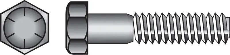 1/2 In. D X 5-1/2 In. L Heat Treated Steel Hex Head Cap Screw 25 Pk