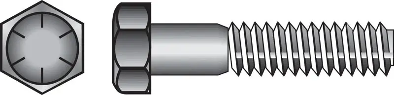 5/8 In. D X 4-1/2 In. L Heat Treated Steel Hex Head Cap Screw 25 Pk