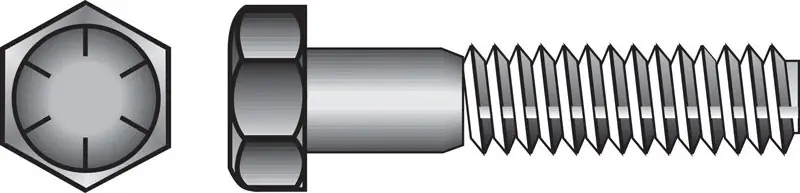 Hillman 5/8 In. Dia. X 6 In. L Heat Treated Steel Hex Head Cap Screw 25 Pk