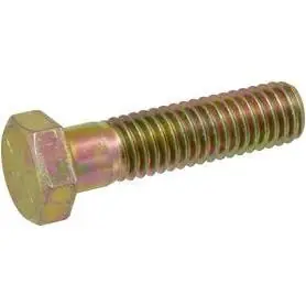 The Hillman Group 100-count 1/4"-28 X 2" Yellow Zinc Standard Hex Bolts