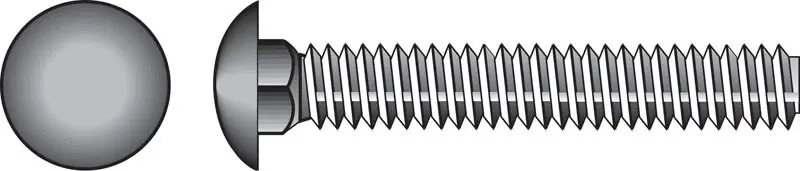5/16 In. X 7 In. L Zinc-plated Steel Carriage Bolt 1 Pk