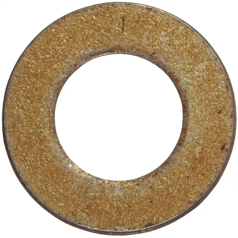 Yellow Dichromate Steel 3/8 In. Sae Flat Washer 100 Pk