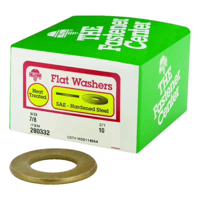 Yellow Dichromate Steel 7/8 In. Sae Flat Washer 10 Pk