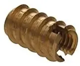 The Hillman Group 3020 5/16-18-inch Brass Wood Insert, 15-pack