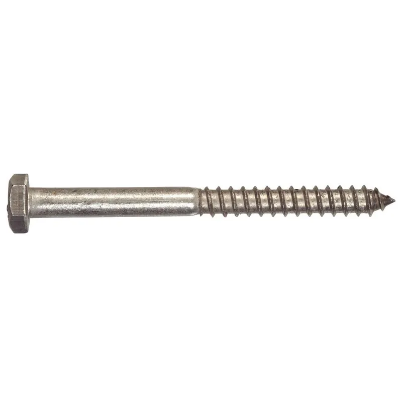 1/4 In. X 4 In. External Hex Hex-head Lag Screws (3-pack)