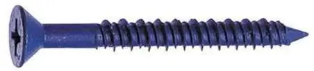 3189407 Flat Head Masonry Screws, 1/4" Diameter X 2-3/4" Length, Pack Of 100