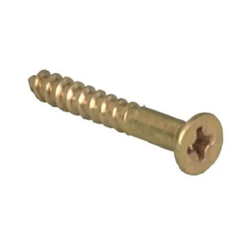 Brass Wood Screw Flat Head Phillips 5 X 3/4 Inch - Hillman Fasteners