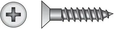 8" X 1-3/4" Brass Flat Head Wood Screws - Box Of 100