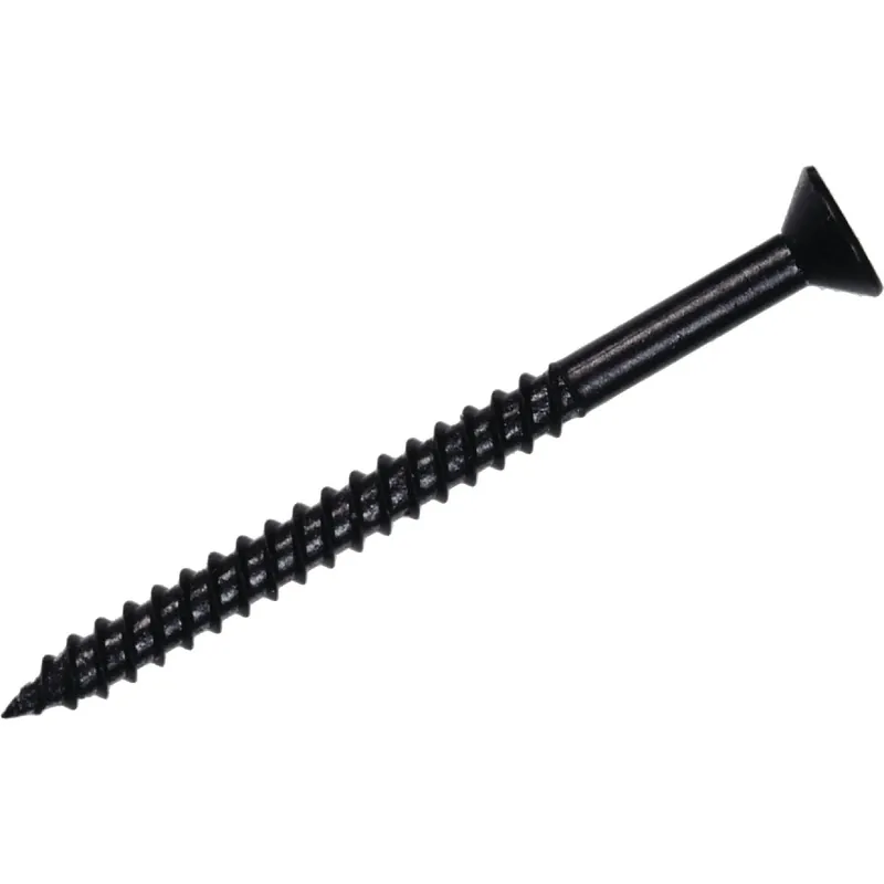 No. 6 X 3/4 In. L Phillips Black Phosphate Twin Thread Cabinet Screws 100 Pk