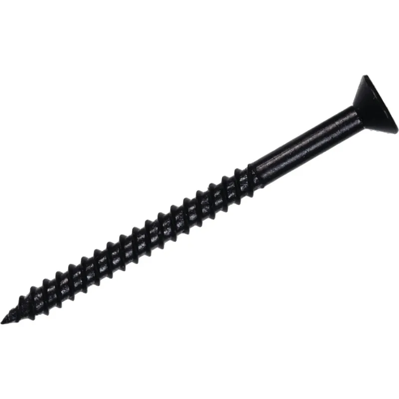 No. 8 X 1 In. L Phillips Black Phosphate Twin Thread Cabinet Screws 1 Pk