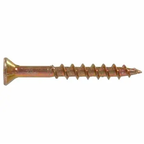 Deck Screw Yellow Zinc 6 X 1 1/4 Inches