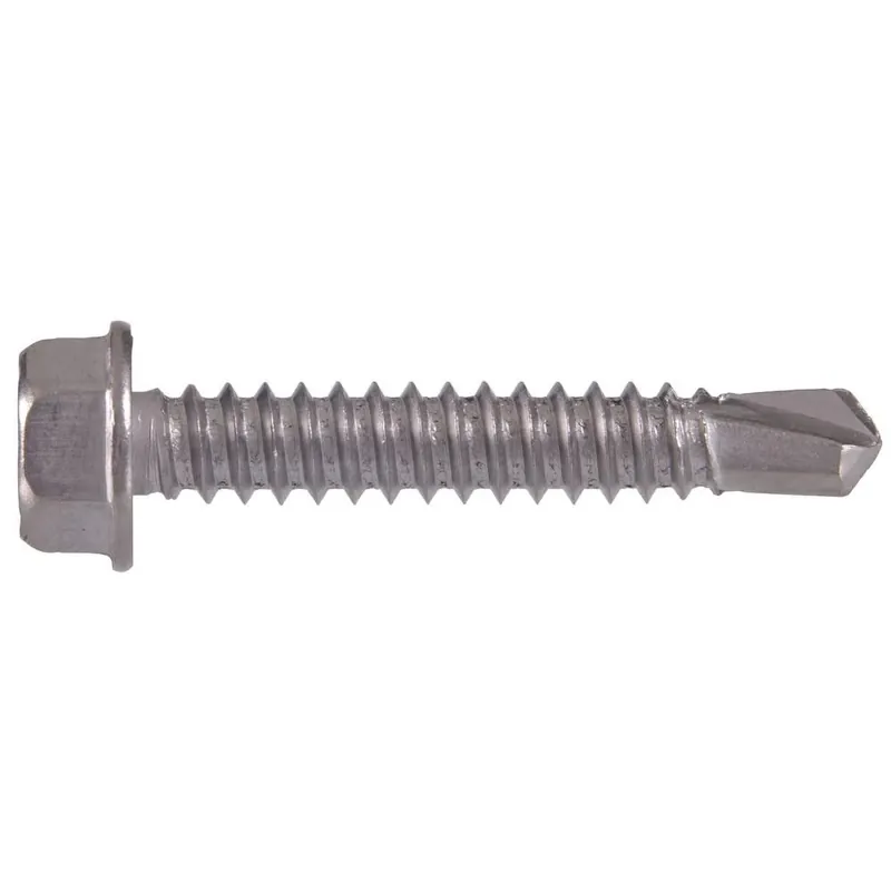 1/4 In. X 3/4 In. External Hex Flange Hex-head Self-drilling Screws (25-pack)