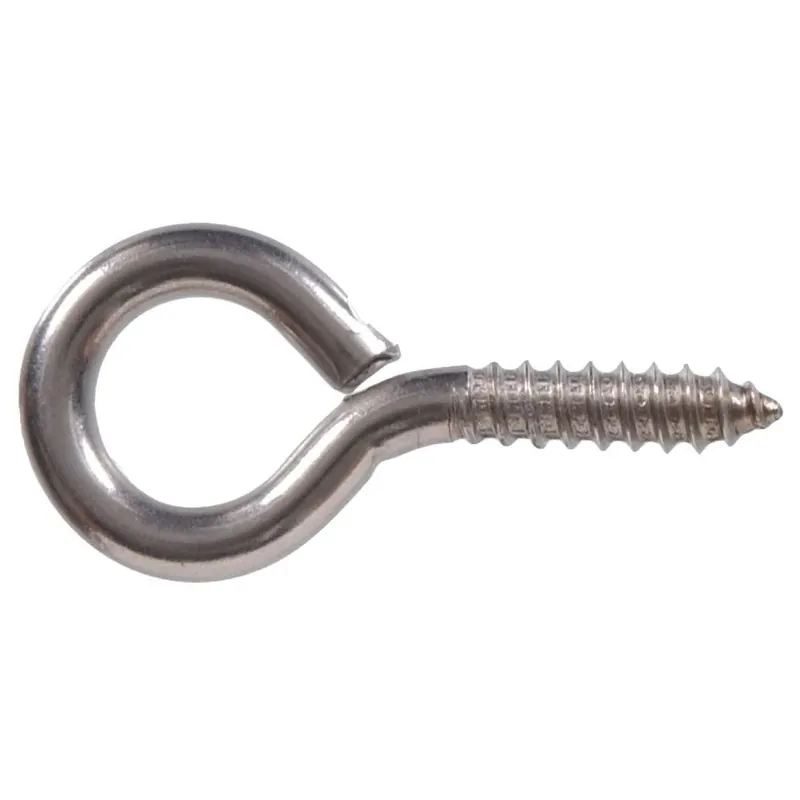 1-5/8 In. Stainless-steel Screw Eyes Lag Thread (10-pack)