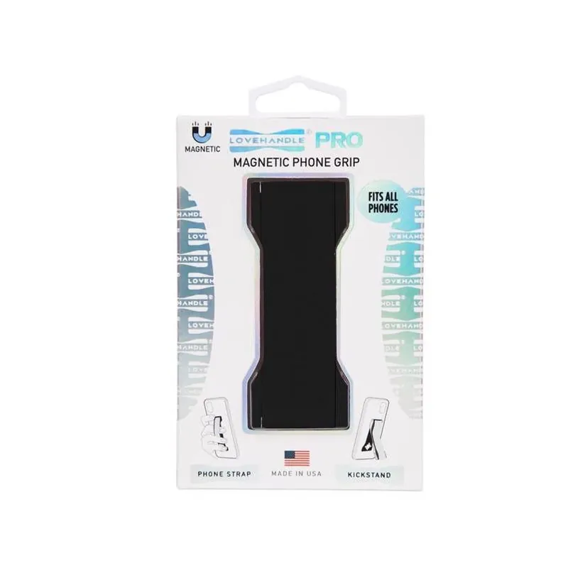 Universal Black Phone Grip – Lovehandle Solid Handheld Stand