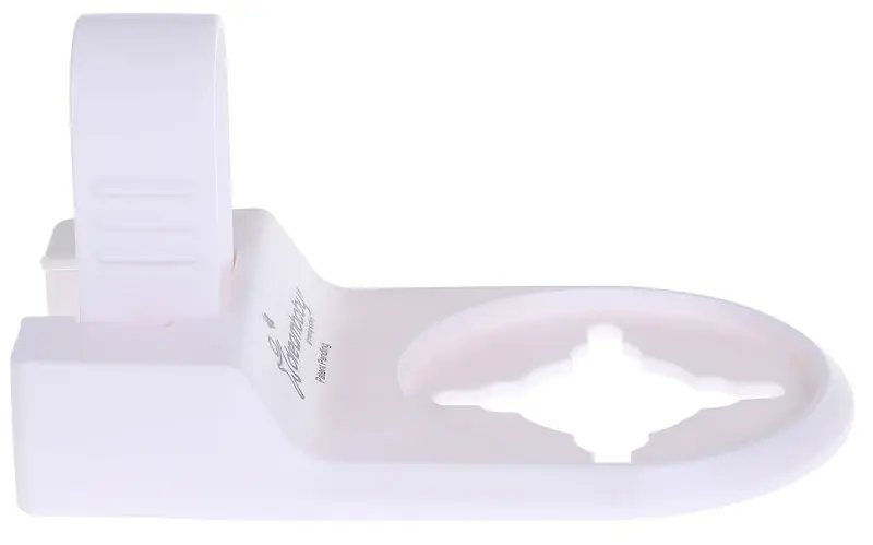 White Plastic Lever Handle Lock 1 Pk