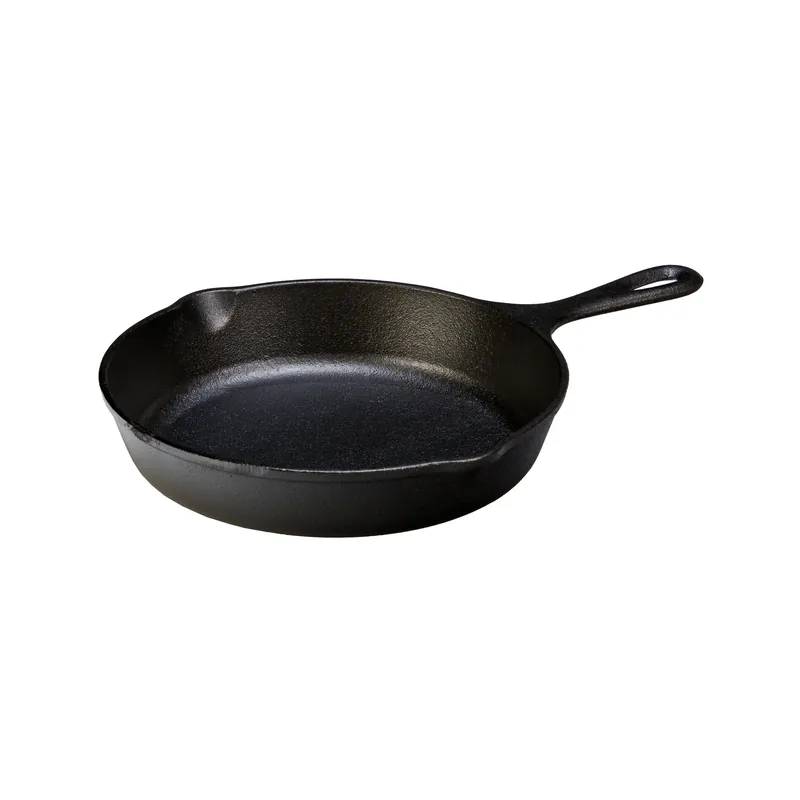 L6sk3 Pre-seasoned Cast Iron Skillet, 9 Inch Diameter, Black