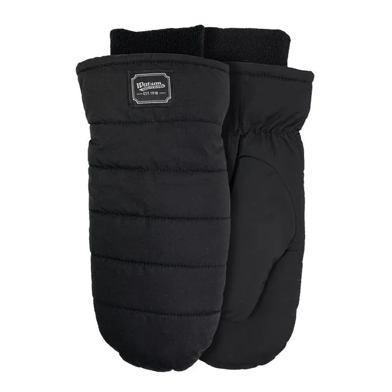 L Taslon Puffer Mitt – Black Cold‑weather Hand Protection