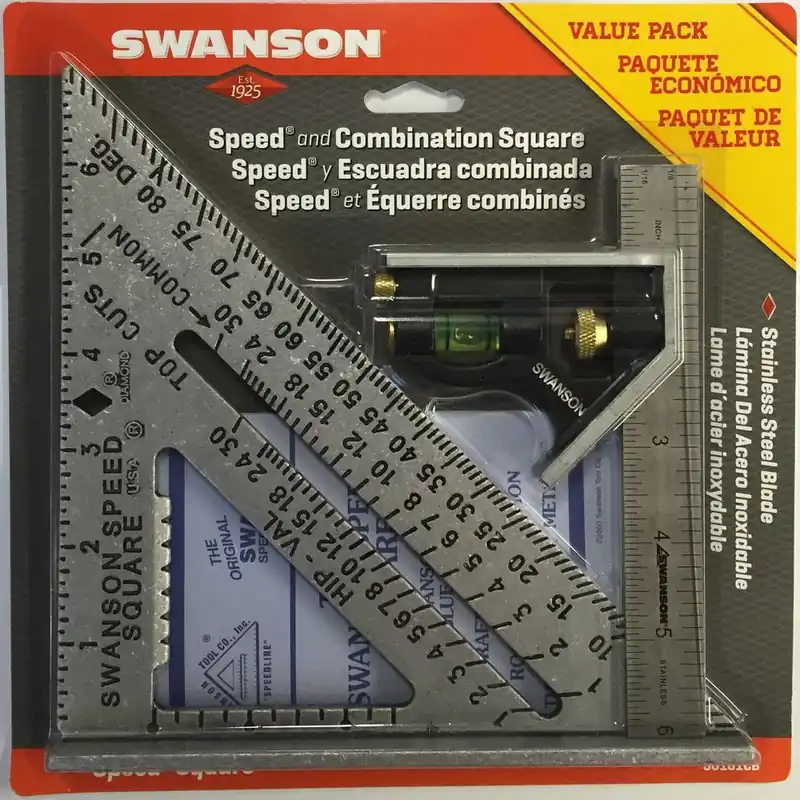 S0101cb Speed Square And Combination Square Bundle With Blue Book