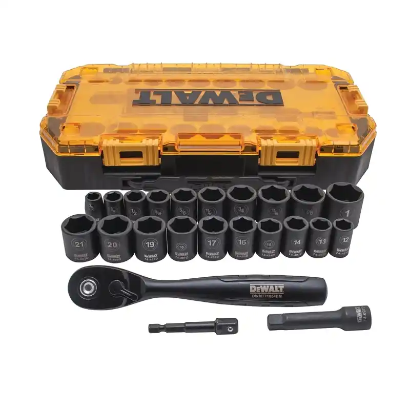 23-pc. Impact Socket Set, 3/8 In. Drive