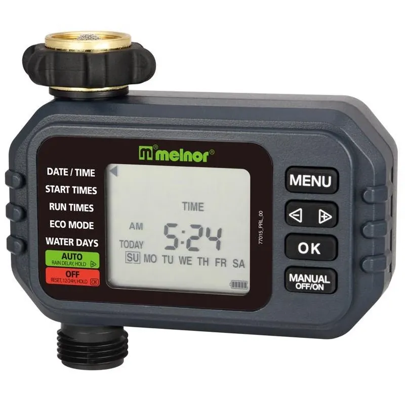 1‑zone Programmable Digital Water Timer – Rain‑delay, 4 Start Times