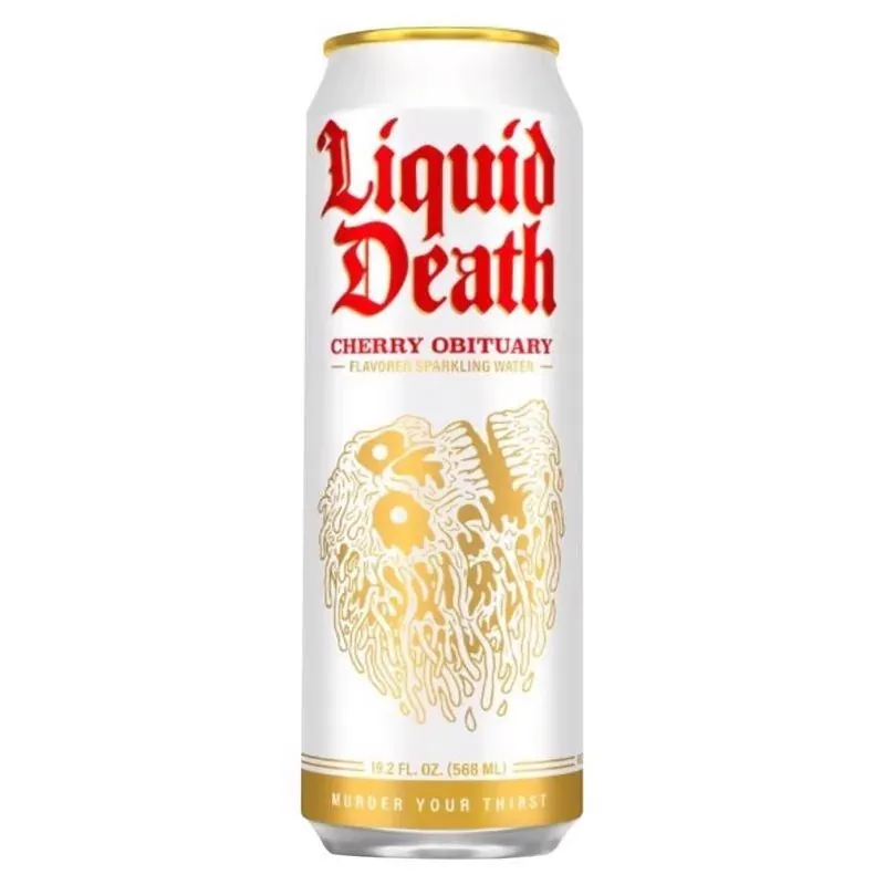 Cherry Obituary Sparkling Water – 19.2 oz Agave‑sweetened Can