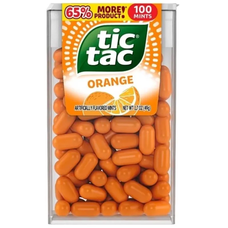 Orange‑flavored Mini Mints – 1.7 oz Pocket Tin