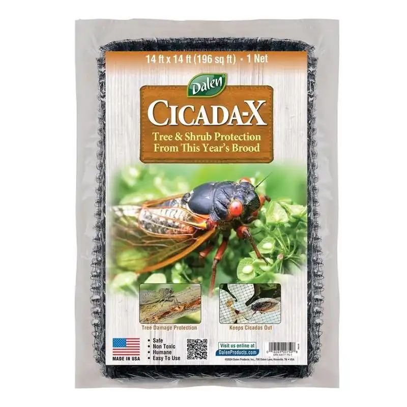 14×14 Ft Black Polypropylene Cicada Netting – 1 Pack