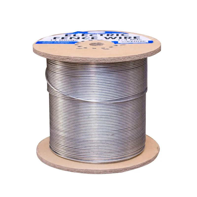 0.06 In. H X 1320 Ft. L Galvanized Steel Electric Fence Wire Silver