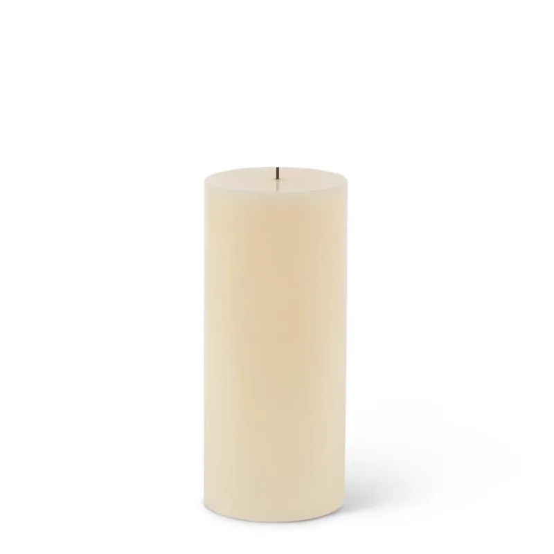 Bisque 9" Unscented Flameless Flickering Candle – Led Ambient Décor