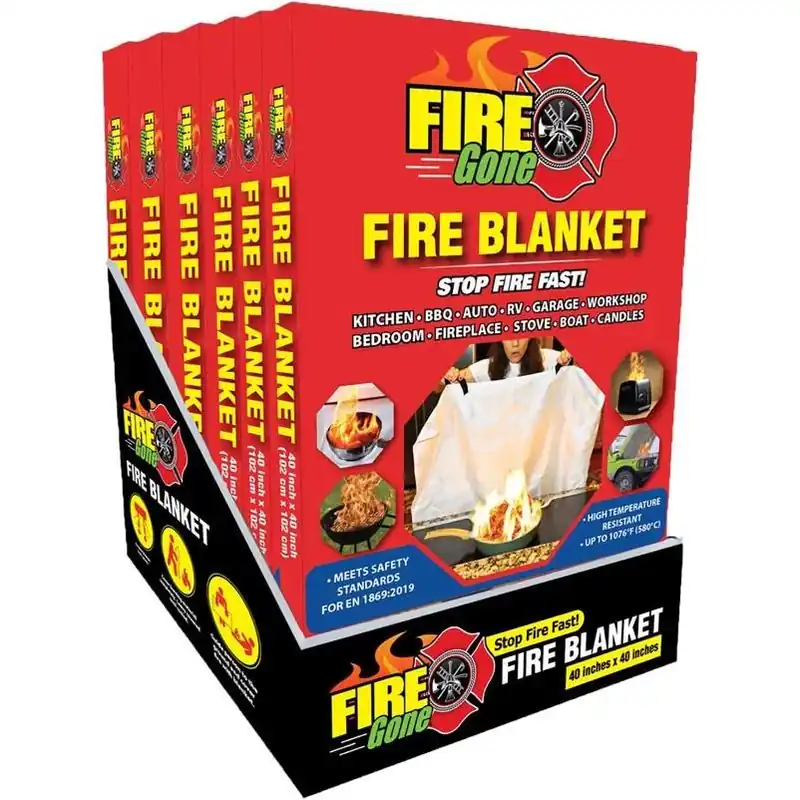 Household Fire Blanket – Fast‑acting Reusable Flame‑suppression Mat