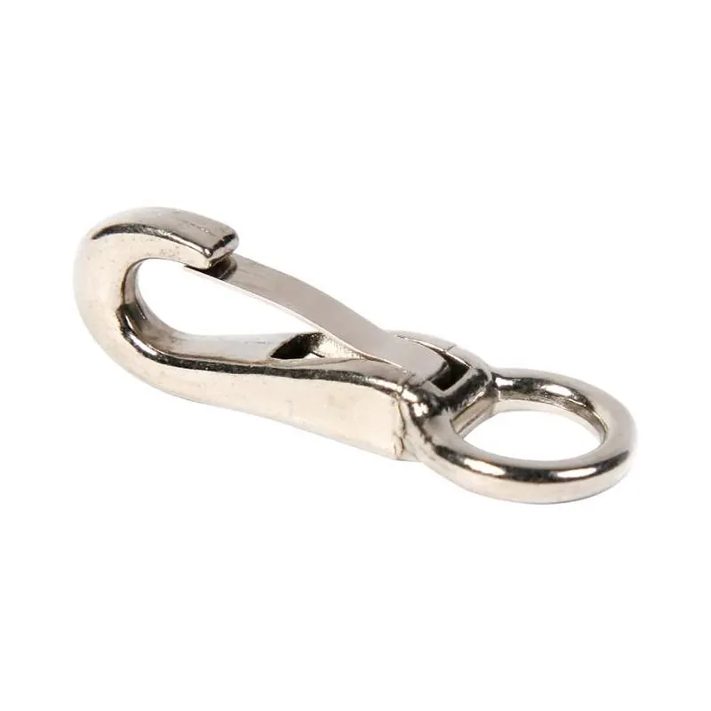 Nickel‑plated Die‑cast Spring Snap – 30 lb Capacity, 1.81‑in Length