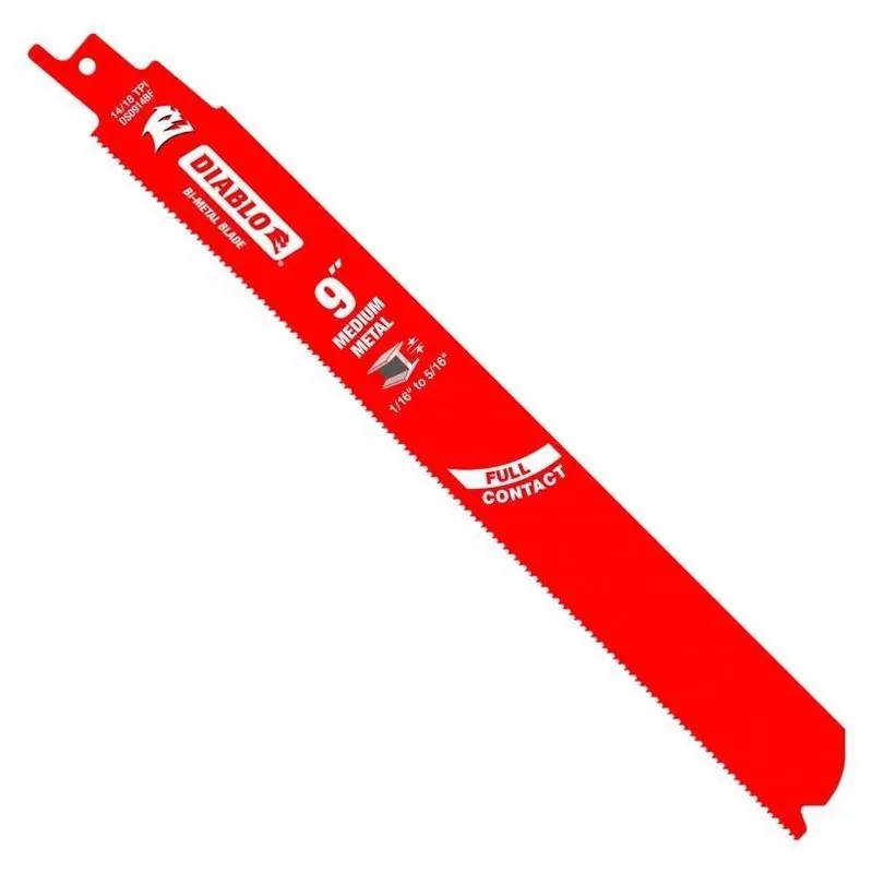 9 In. Bi-metal Nail Embedded Wood Reciprocating Saw Blade 14/18 Tpi 25 Pk