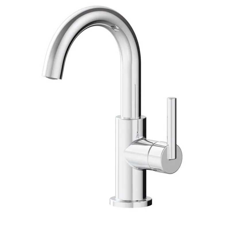 Alexis Chrome Modern Single-handle Bathroom Faucet – 4‑inch High‑arc