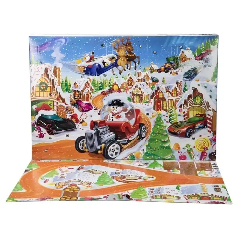 24‑day Multicolored Advent Calendar – Collectible Mini Cars