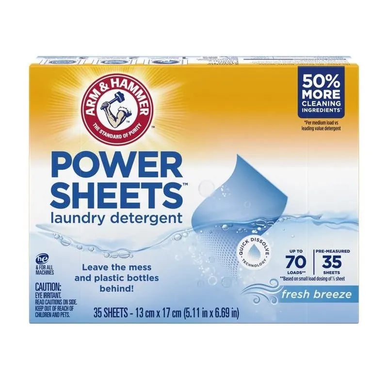 Refreshing Breeze Laundry Detergent Sheets – 35 Sheets (70 He Loads)