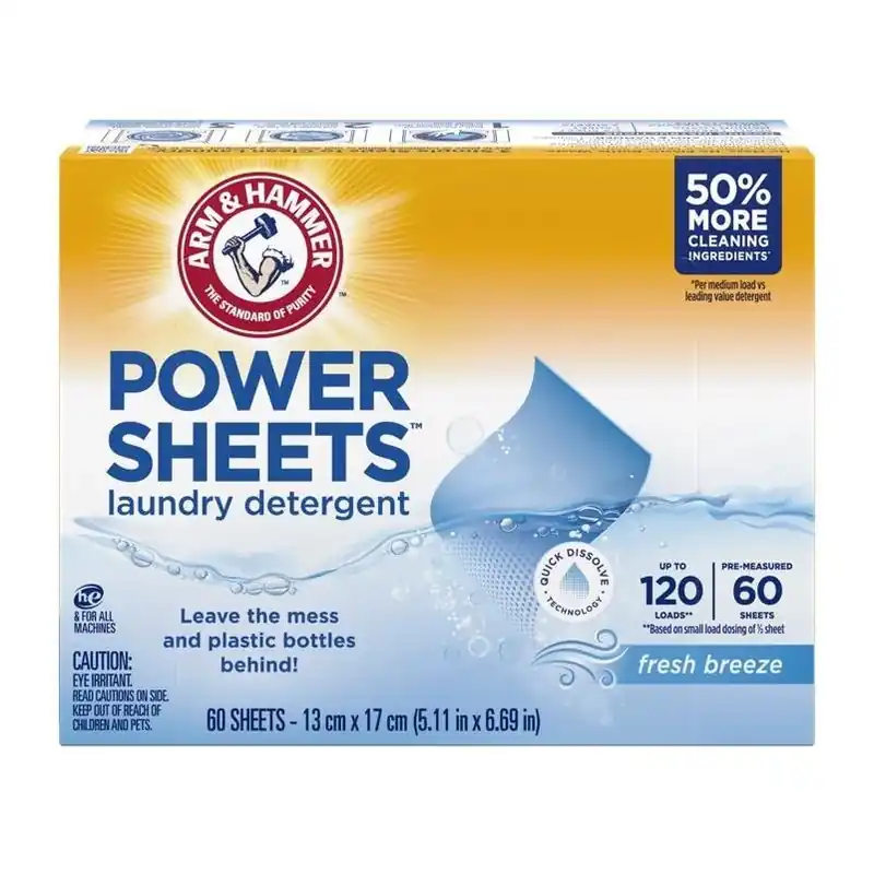 Clean Breeze Laundry Detergent Sheets – 60 Sheets (120 Loads)