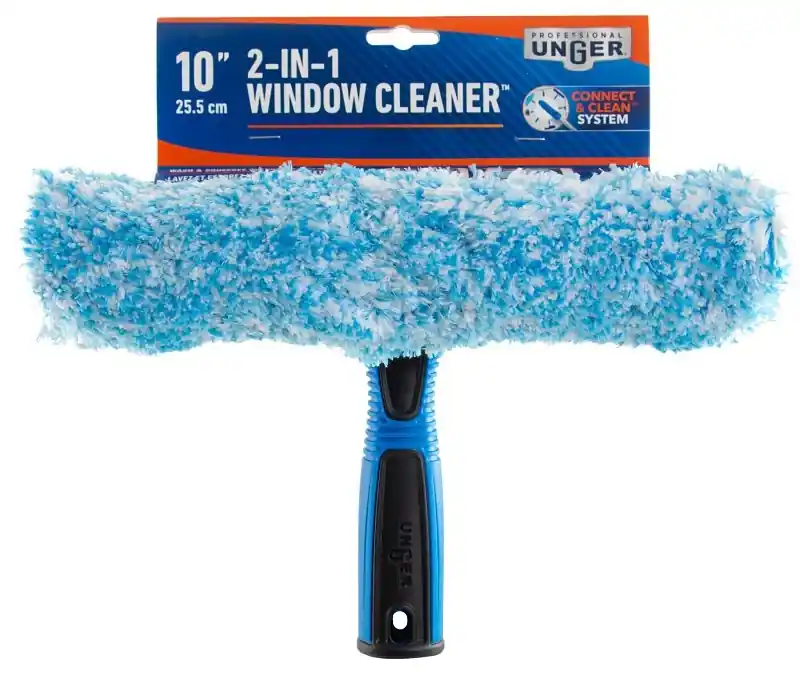 Professional 981620 2-in-1 Window Cleaner With 10 In Head And Microfiber Sleeve