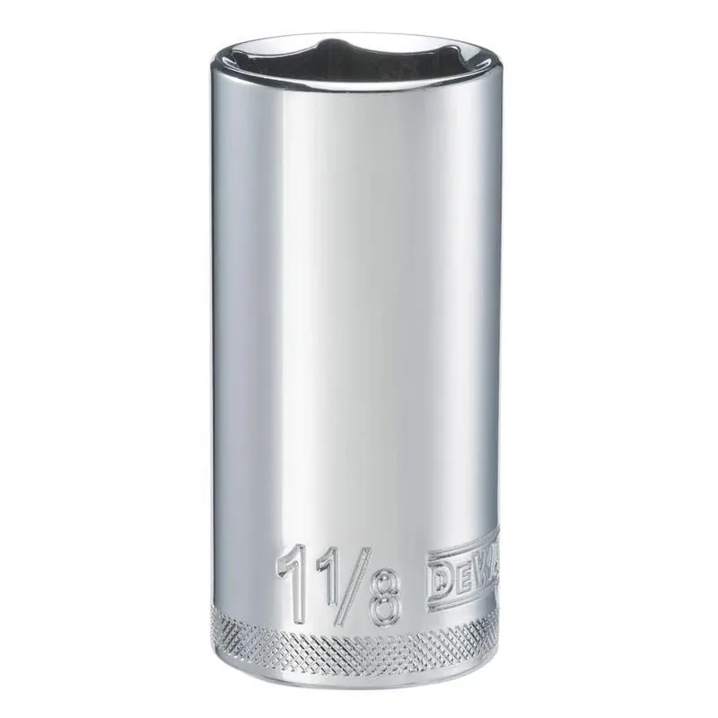 1-1/8 In. X 1/2 In. Drive Sae 6 Point Deep Socket 1 Pc