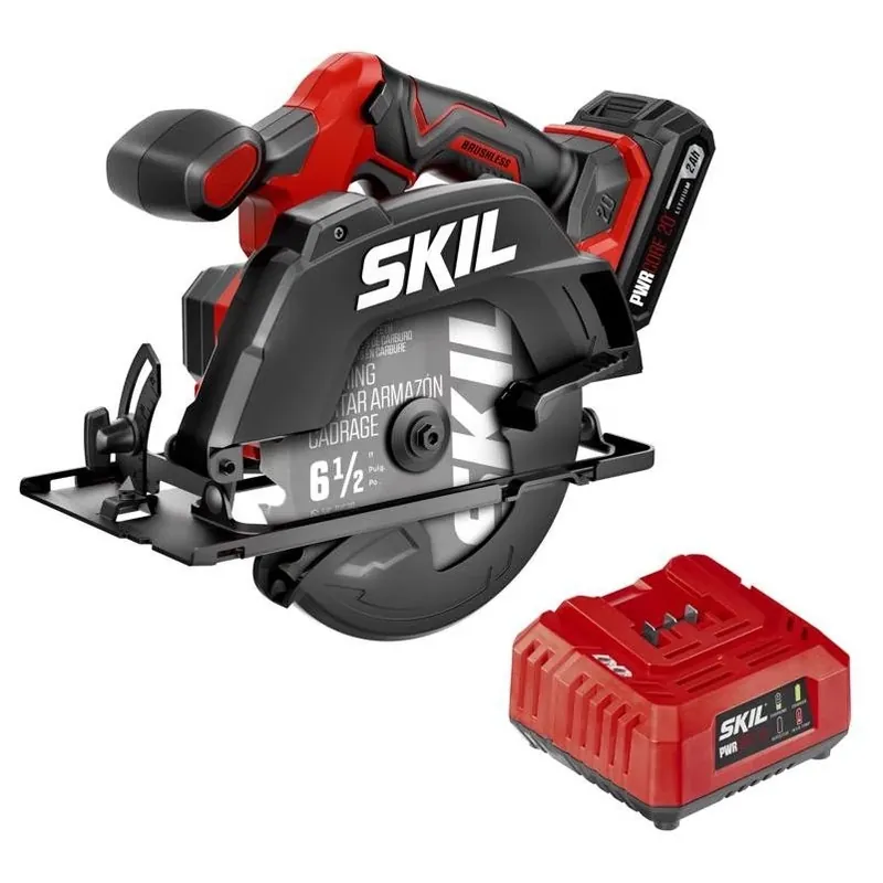 Pwr Core 20v Brushless 6-1/2" Cordless Circular Saw Kit – Battery & Charger
