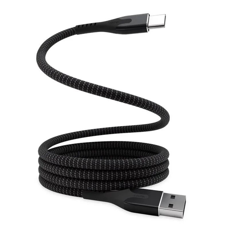 Magstack Magnetic Usb‑a To Usb‑c Charging Cable – 3.3 ft, Black