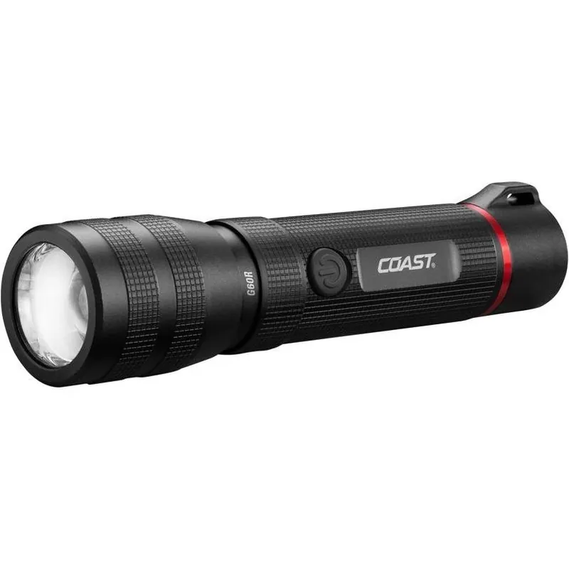 G60r 1000‑lm Rechargeable Led Flashlight – Black, 18650
