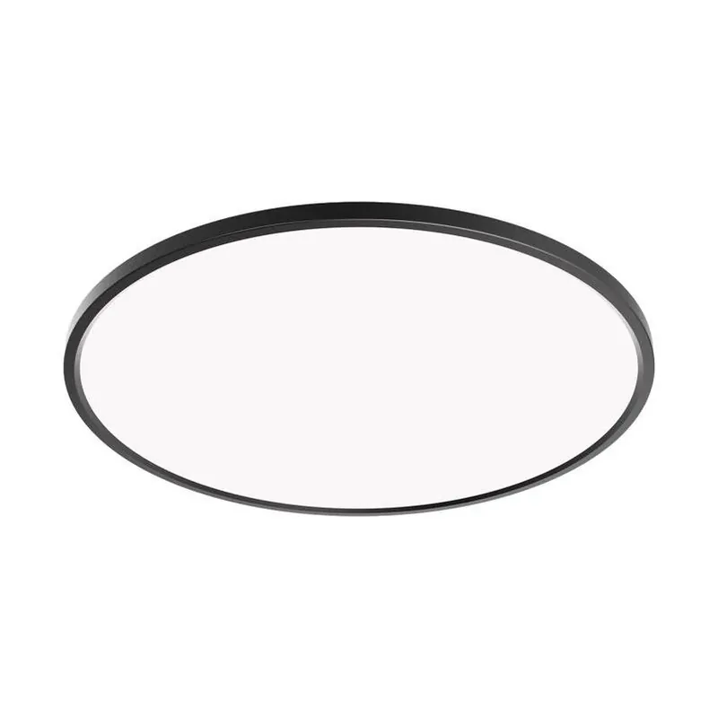 Feit Matte Black Flush‑mount Ceiling Light – 10.5″ h × 15″ w, Dimmable Led, 1500 lm