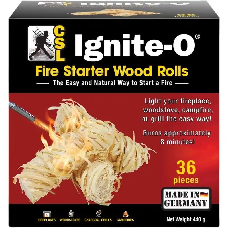 Csl 36‑pack Wood Fire Starter – 8‑minute Rapid Burn