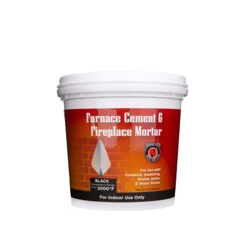 1334 1 Quart Black Furnace Cement & Fireplace Mortar