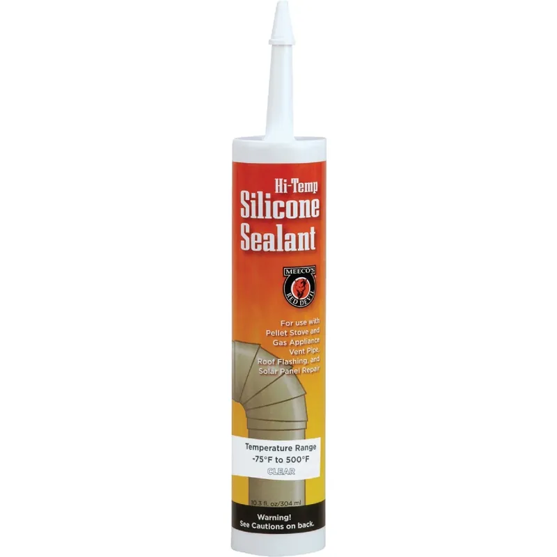 10.3 Oz. Clear Silicone Hi-temp Sealant For High-temperature Applications