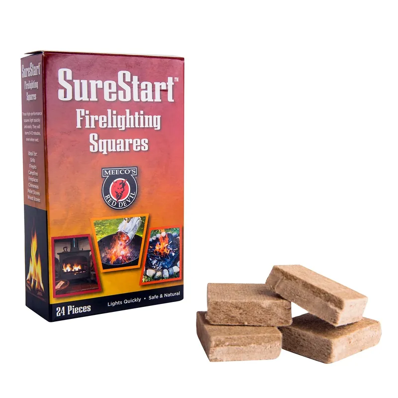 Red Devil Wood Fiber Fire Starter 12 Min 24 Pc