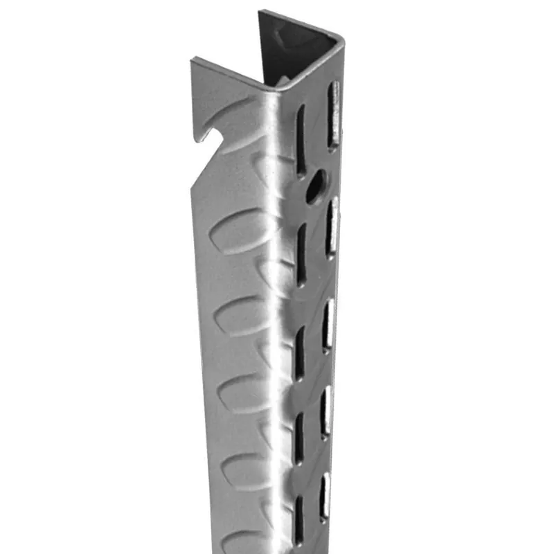 Heavyweight 45 Inch Diamond Plate Steel Wall Standard In Platinum Finish