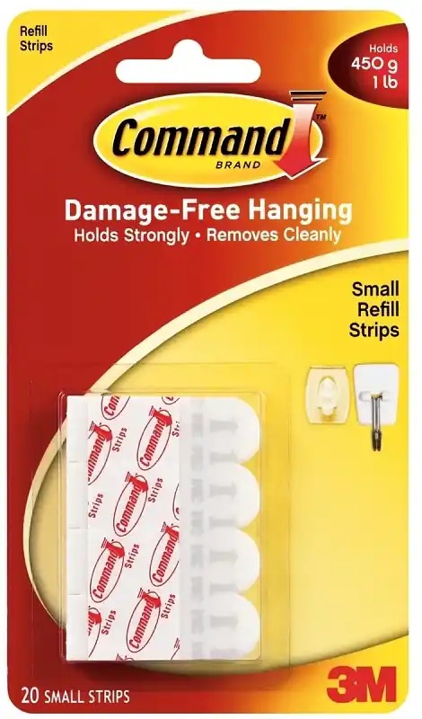 Small Foam Picture Hanging Strips 20 Pk