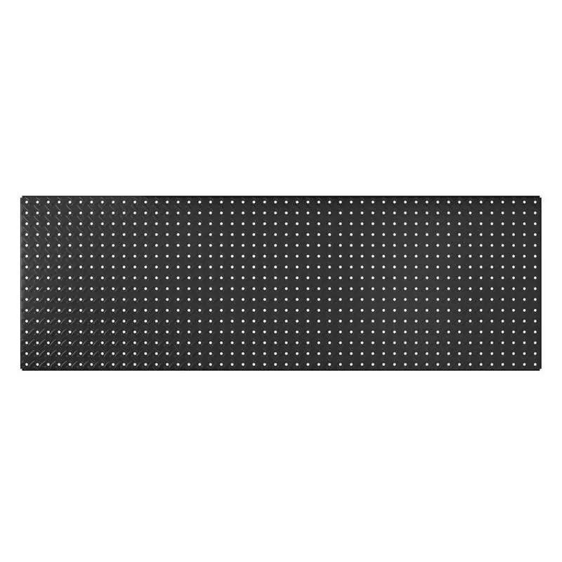 Heavyweight Steel Pegboard – 48" w X 16" h, Black, Stackable