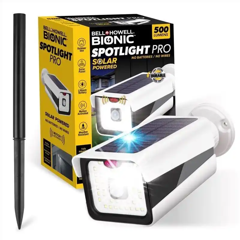 Bionic Solar Motion Sensor Led Security Light – White